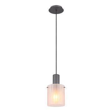 Globo - Żyrandol na lince 1xE27/40W/230V śr. 18 cm biały