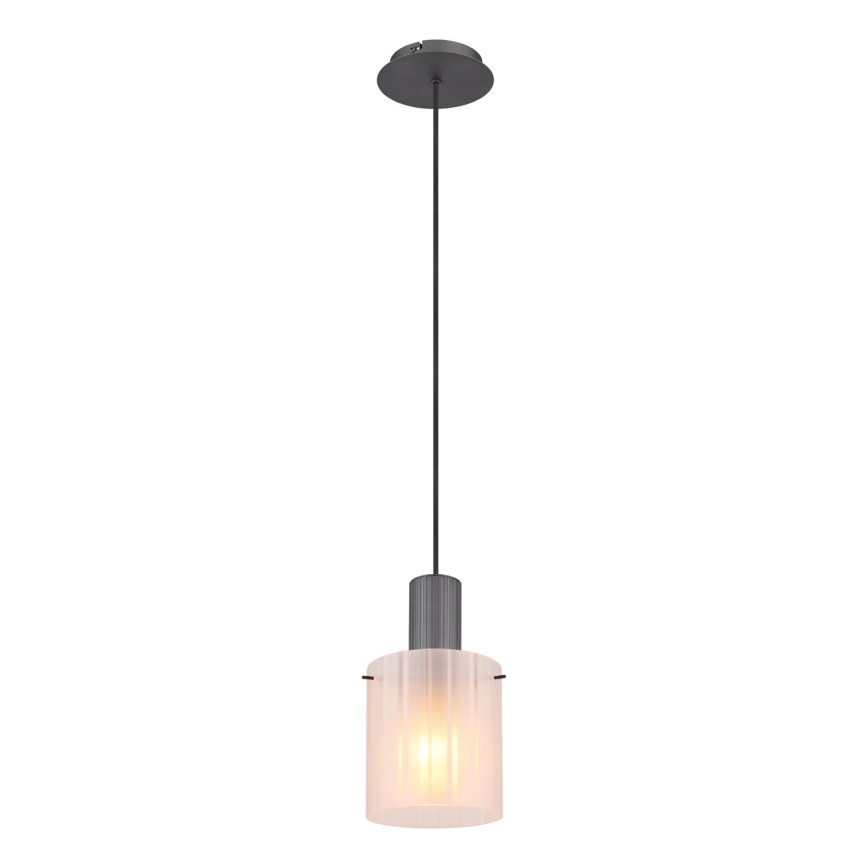 Globo - Żyrandol na lince 1xE27/40W/230V śr. 18 cm biały
