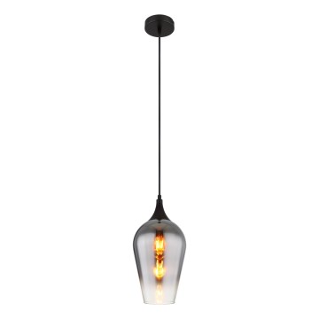 Globo - Żyrandol na lince 1xE27/60W/230V śr. 18 cm czarny