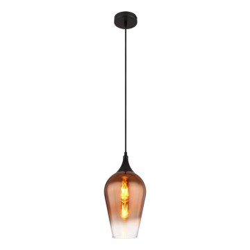 Globo - Żyrandol na lince 1xE27/60W/230V śr. 18 cm miedziany
