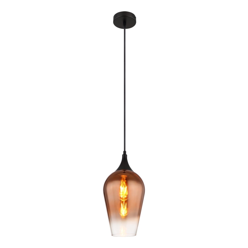 Globo - Żyrandol na lince 1xE27/60W/230V śr. 18 cm miedziany