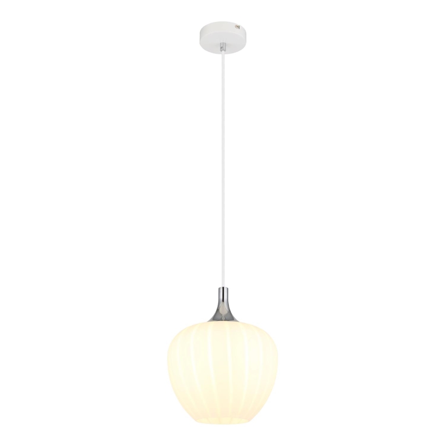 Globo - Żyrandol na lince 1xE27/60W/230V śr. 24 cm biały