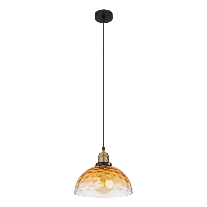 Globo - Żyrandol na lince 1xE27/60W/230V śr. 25 cm pomarańczowy