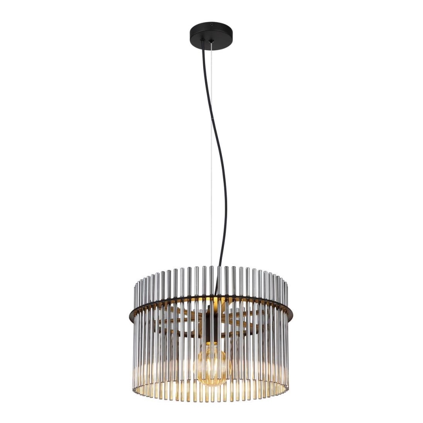 Globo - Żyrandol na lince 1xE27/60W/230V śr. 40 cm czarne