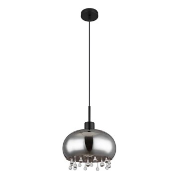 Globo - Żyrandol na lince 1xE27/9W/230V śr. 28 cm czarny
