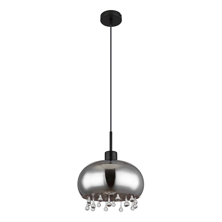 Globo - Żyrandol na lince 1xE27/9W/230V śr. 28 cm czarny