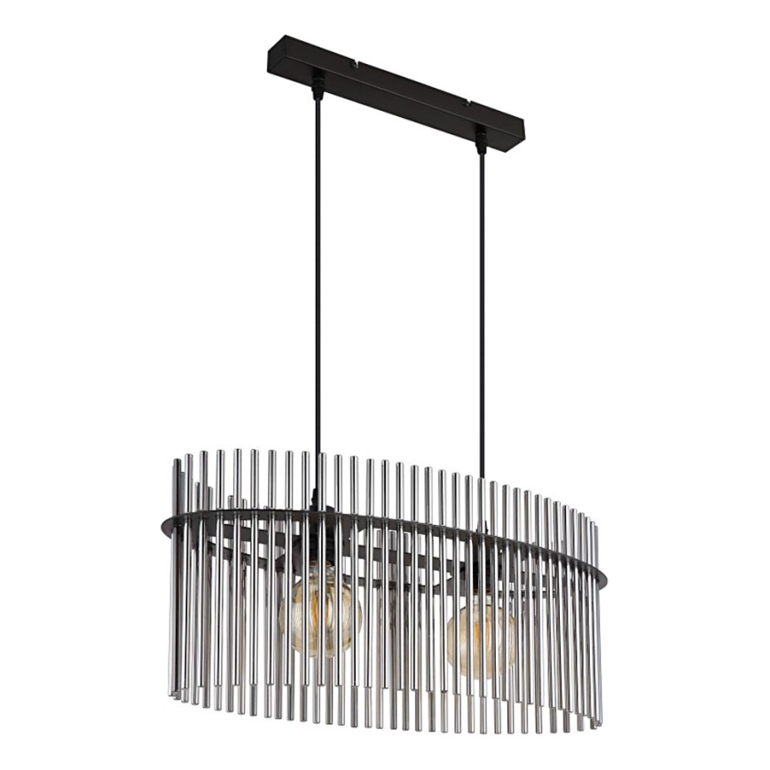 Globo - Żyrandol na lince 2xE27/60W/230V czarny