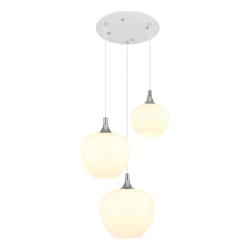 Globo - Żyrandol na lince 3xE27/40W/230V biały