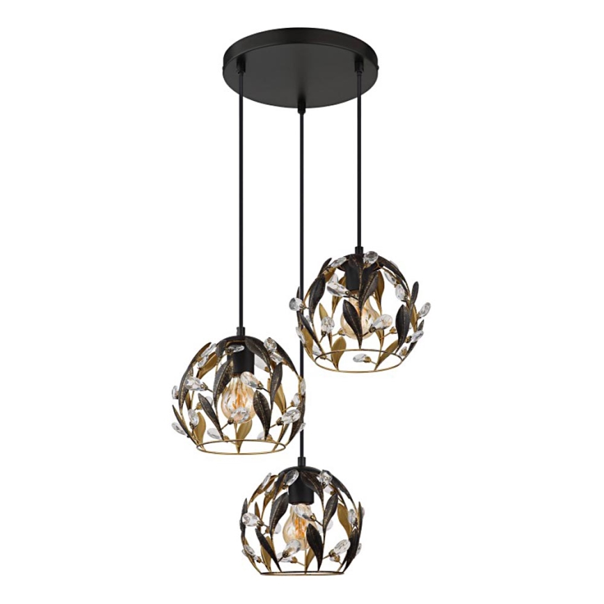Globo - Żyrandol na lince 3xE27/40W/230V śr. 41 cm