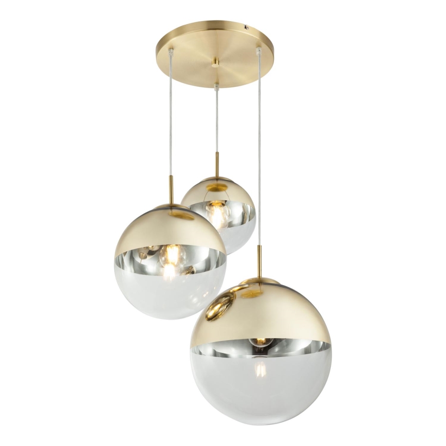 Globo - Żyrandol na lince 3xE27/40W/230V śr. 51 cm