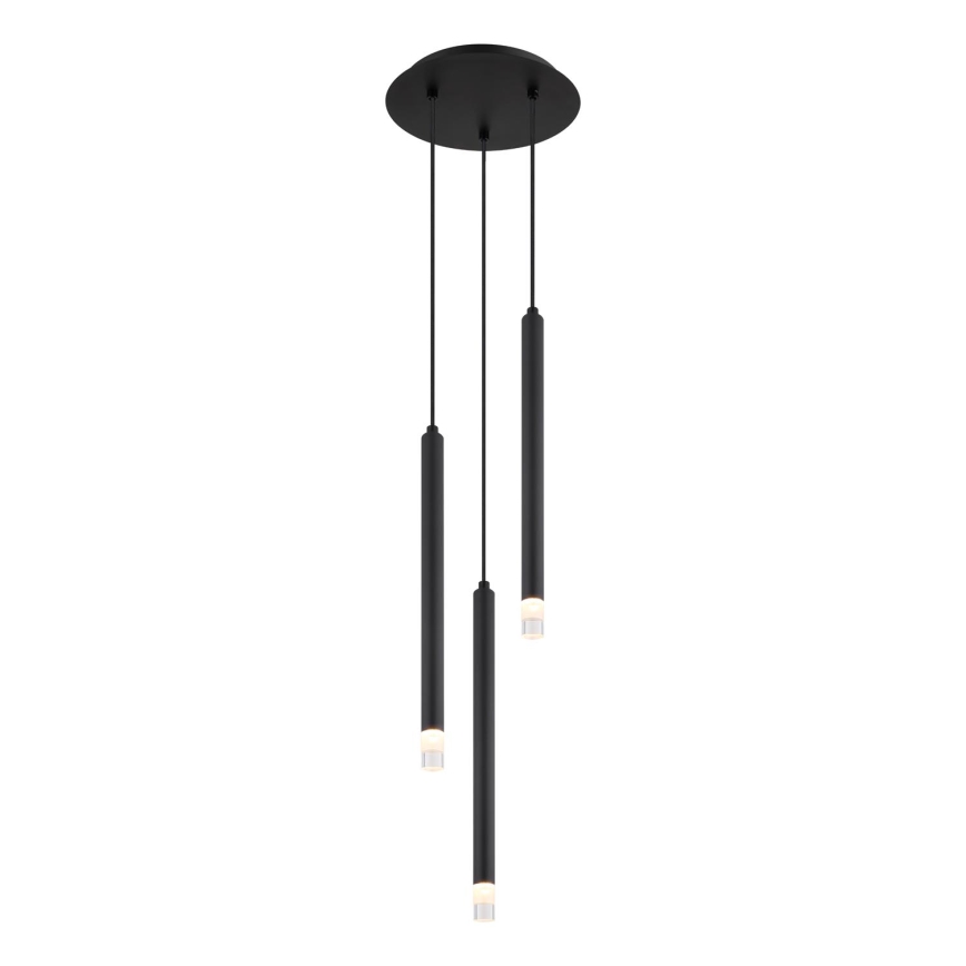 Globo - Żyrandol na lince 3xG9/4W/230V śr. 24 cm czarny