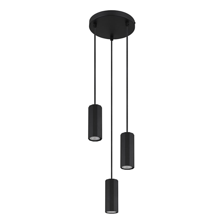 Globo - Żyrandol na lince 3xGU10/25W/230V czarny