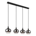 Globo - Żyrandol na lince 4xE27/40W/230V czarny