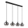 Globo - Żyrandol na lince 4xE27/40W/230V czarny