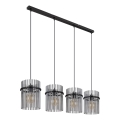 Globo - Żyrandol na lince 4xE27/60W/230V czarne