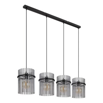 Globo - Żyrandol na lince 4xE27/60W/230V czarne