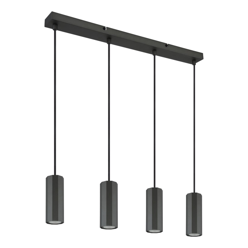 Globo - Żyrandol na lince 4xGU10/25W/230V czarny