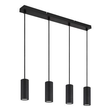 Globo - Żyrandol na lince 4xGU10/25W/230V czarny