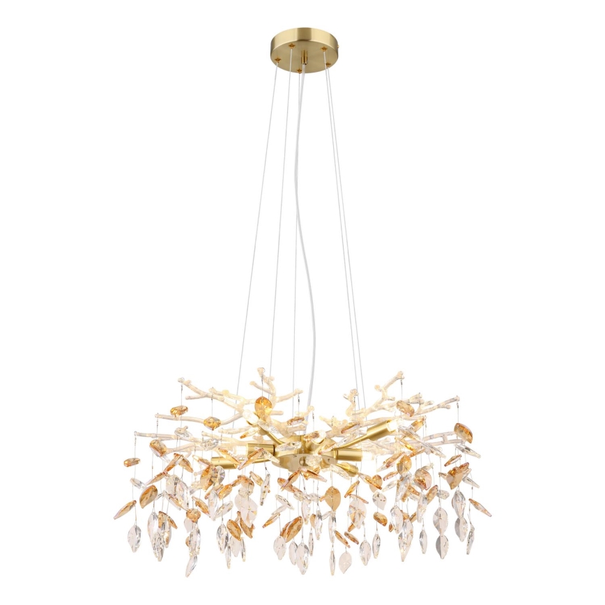 Globo - Żyrandol na lince 8xG9/8W/230V śr. 61 cm złoty