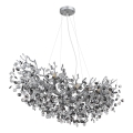 Globo - Żyrandol na linkach 10xE14/40W/230V srebrny