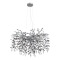 Globo - Żyrandol na linkach 10xE14/40W/230V srebrny