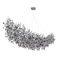 Globo - Żyrandol na linkach 16xE14/40W/230V srebrny