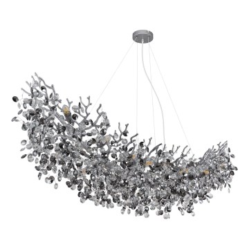 Globo - Żyrandol na linkach 16xE14/40W/230V srebrny