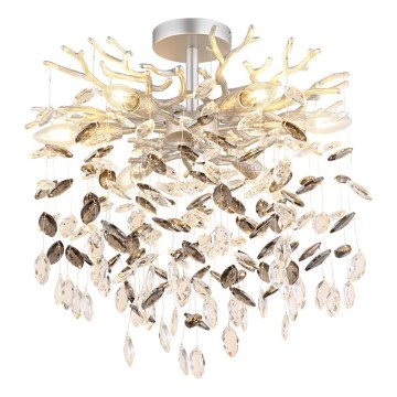 Globo - Żyrandol na pręcie 6xE14/40W/230V srebrny