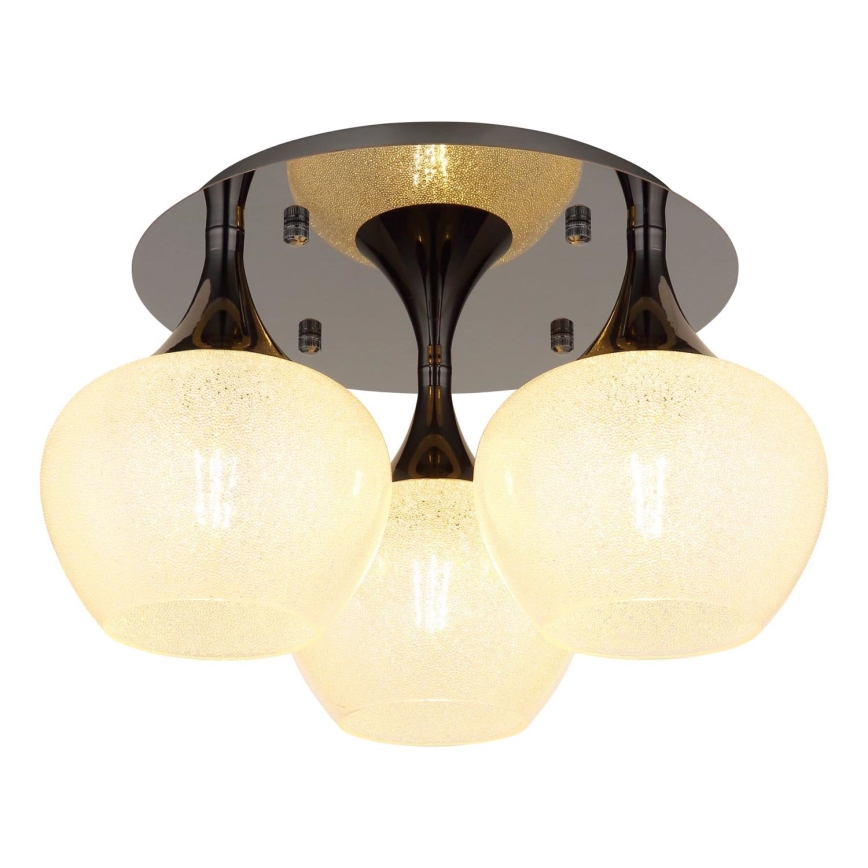 Globo - Żyrandol natynkowy 3xE27/40W/230V antracyt