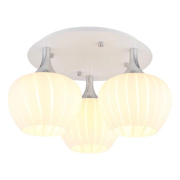 Globo - Żyrandol natynkowy 3xE27/40W/230V biały