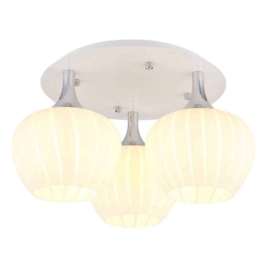 Globo - Żyrandol natynkowy 3xE27/40W/230V biały