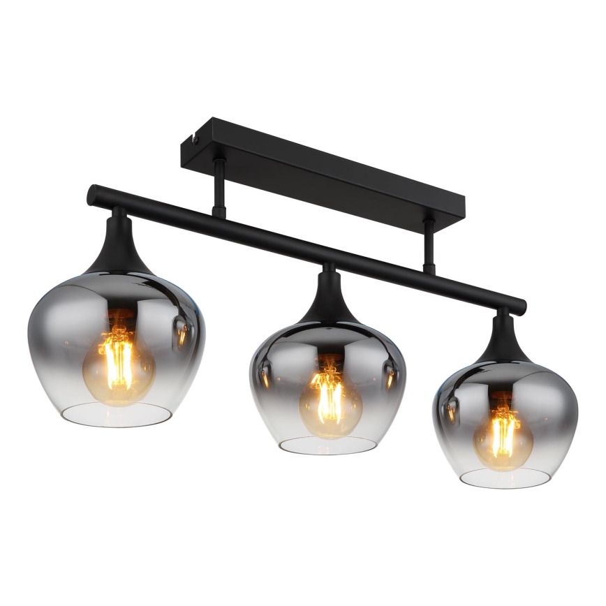 Globo - Żyrandol natynkowy 3xE27/40W/230V czarne