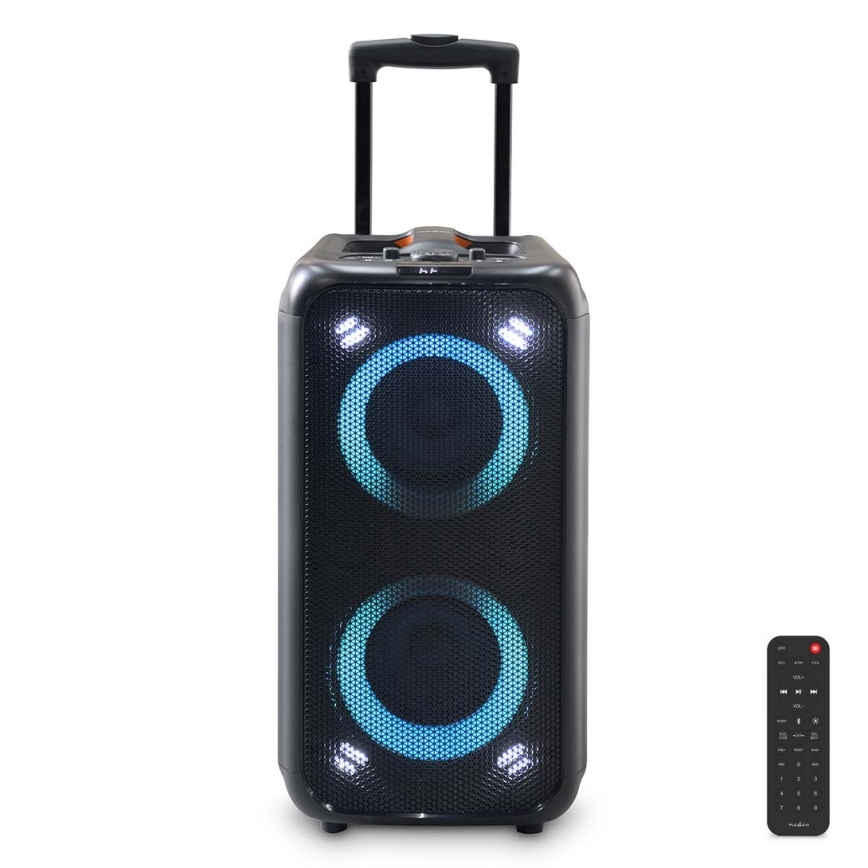 Głośnik akumulatorowy LED RGB 240W/4000 mAh + pilot zdalnego sterowania