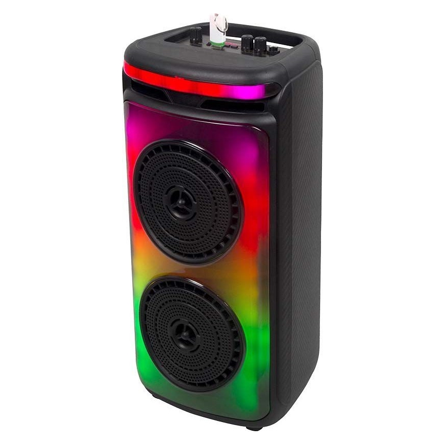 Głośnik akumulatorowy LED RGB z mikrofonem 400W/2400 mAh + zdalne sterowanie
