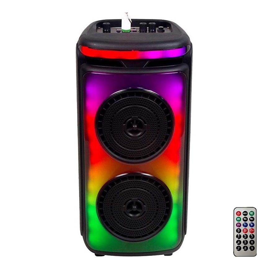 Głośnik akumulatorowy LED RGB z mikrofonem 400W/2400 mAh + zdalne sterowanie