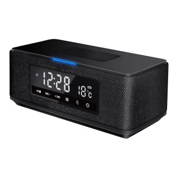 Głośnik bezprzewodowy z ładowaniem, wyświetlaczem LCD, budzikiem i funkcją 6w1, 10W/3600 mAh