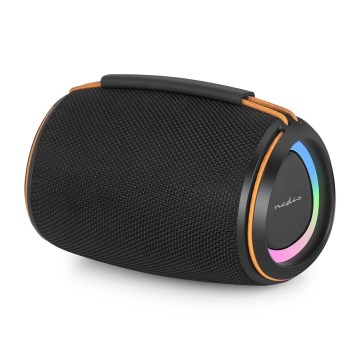 Głośnik LED z akumulatorem 40 W/1200 mAh IPX4 czarny