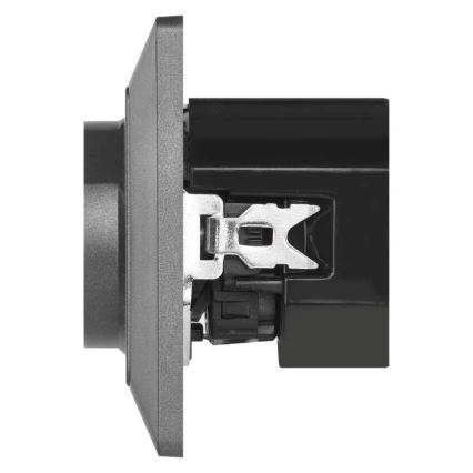 Gniazdko domowe z USB-A+USB-C francuskie 250V/16A antracyt