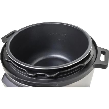 GORENJE GMC6SBK - Wielofunkcyjny multicooker 6 l 8 w 1 1000 W/230 V ze stali nierdzewnej