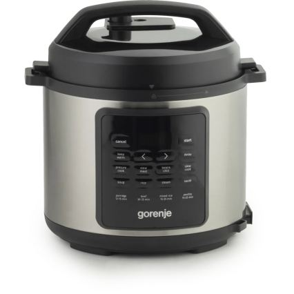 GORENJE GMC6SBK - Wielofunkcyjny multicooker 6 l 8 w 1 1000 W/230 V ze stali nierdzewnej