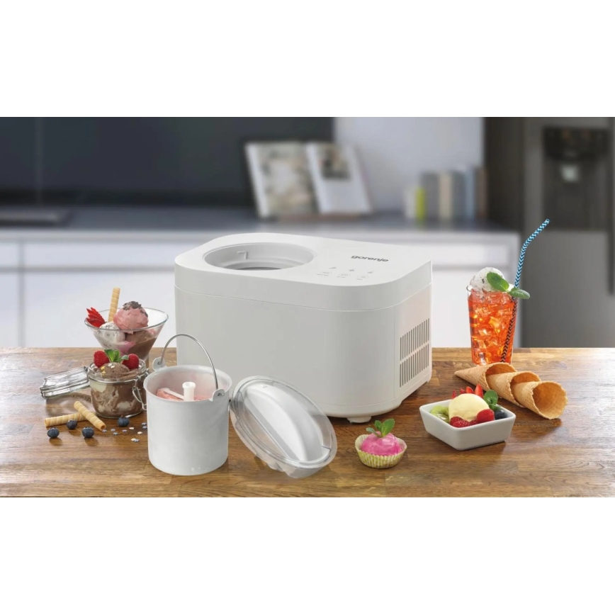 GORENJE ICM10W - Maszynka do lodów 100W/230V biała