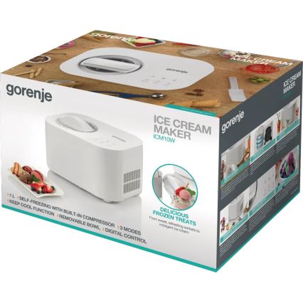 GORENJE ICM10W - Maszynka do lodów 100W/230V biała