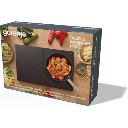GORENJE ICY3500DGP - Dwustrefowa płyta indukcyjna 3400W/230V