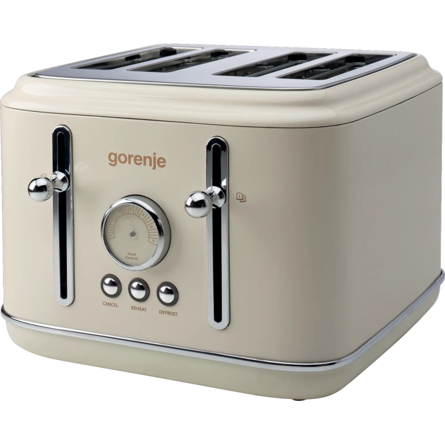 GORENJE T2300CLIN - Toster z czterema otworami 1150W/230V beżowy