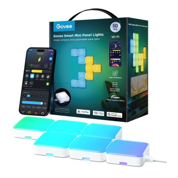 Govee - 10x Inteligentny mini RGBIC panel Wi-Fi