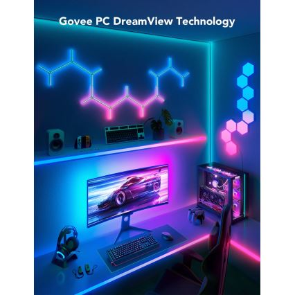 Govee - Dreamview G1 Inteligentne LED RGBIC oświetlenie monitora 27-34" Wi-Fi