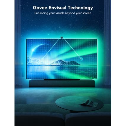 Govee - DreamView T2 DUAL TV 75-85 inteligentne podświetlenie LED RGBIC z Wi-Fi i pilotem