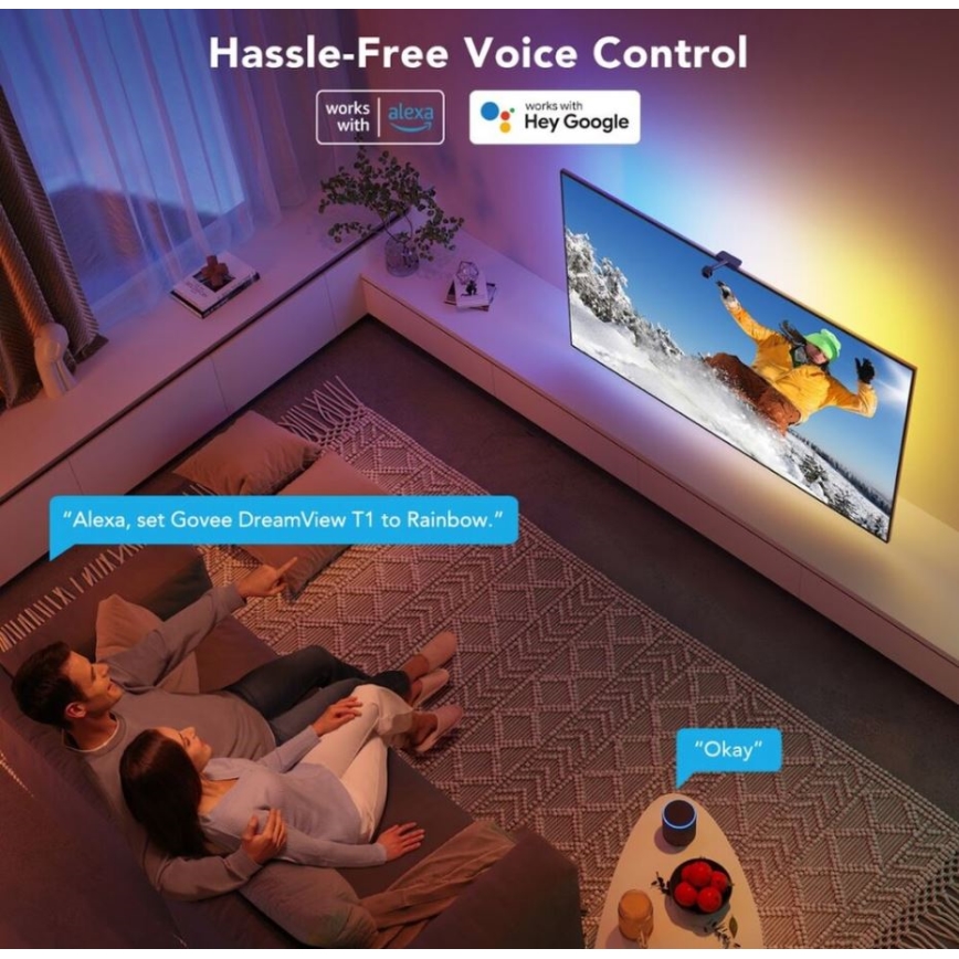 Govee - DreamView TV 75-85" SMART LED podświetlenie RGBIC Wi-Fi + pilot zdalnego sterowania