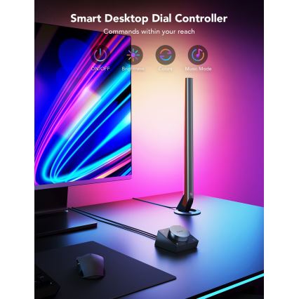 Govee - Inteligentne gamingowe panele LED z Wi‑Fi + Smart Dual sterownik, kolor biały