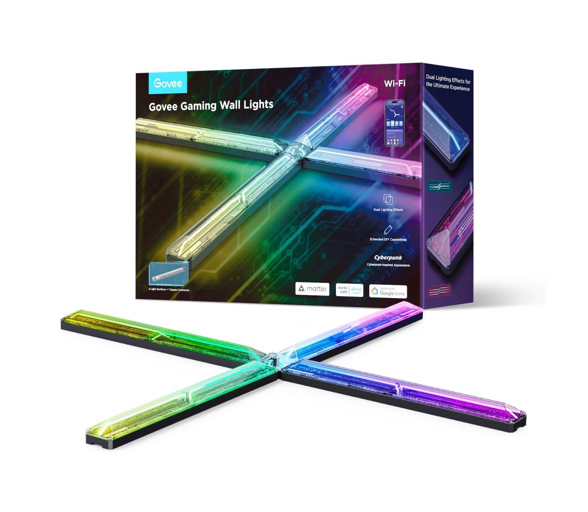 Govee - Inteligentny Gaming (4+1) Kinkiet RGBIC Wi-Fi